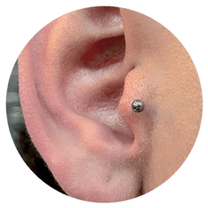 tragus piercing