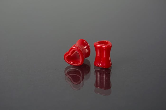 Acrílico corazón rojo