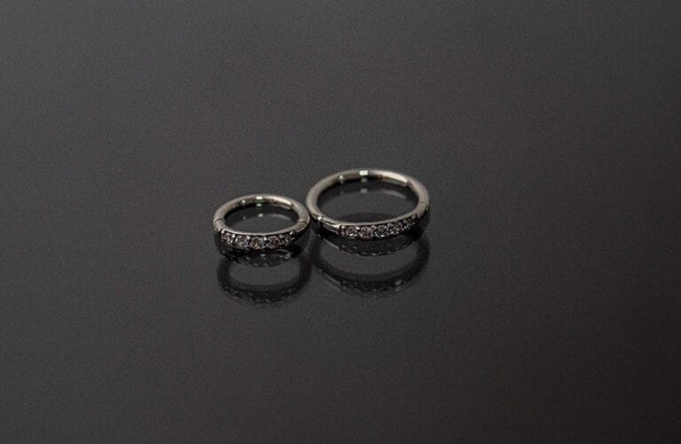 Aro click acero joyeria cristal