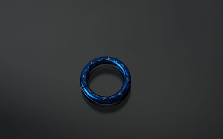 Aro dilatador acero 2 mm color, a presión curvo