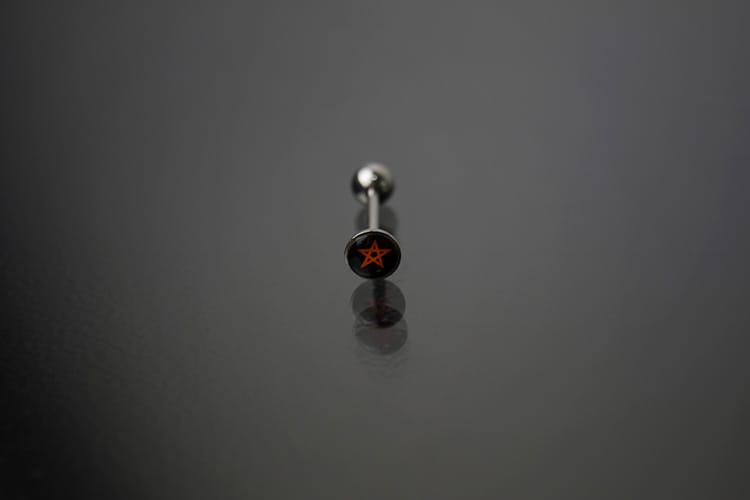Barbell acero base plana con estrella