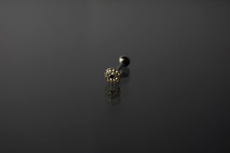Barbell acero base plana multijoyería