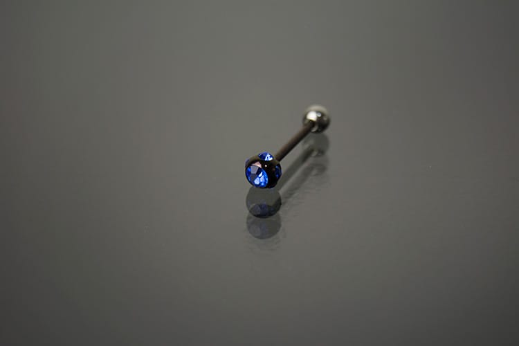Barbell acero joyería color