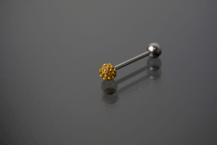 Barbell acero multijoya dorado
