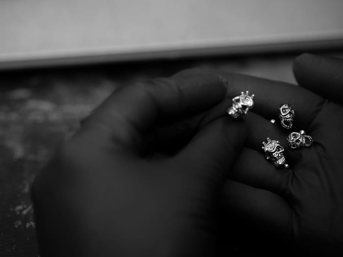 Calaveras con barra de 12 mm acero