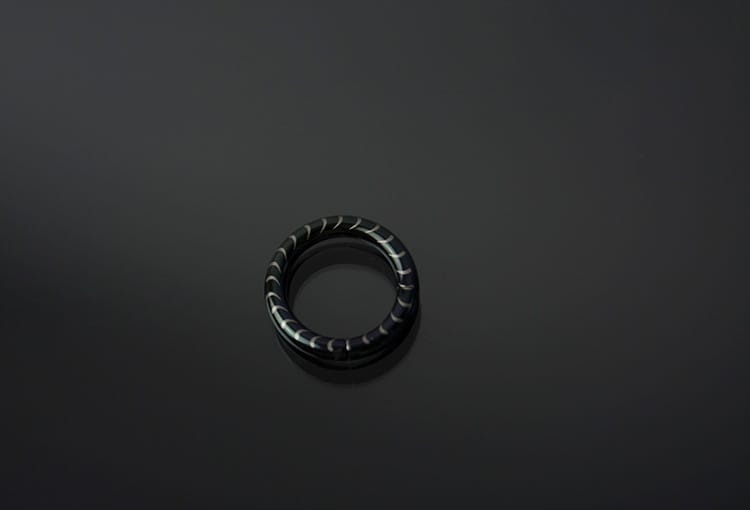 Dilatación acero circular 2mm a presión con decorado lineal