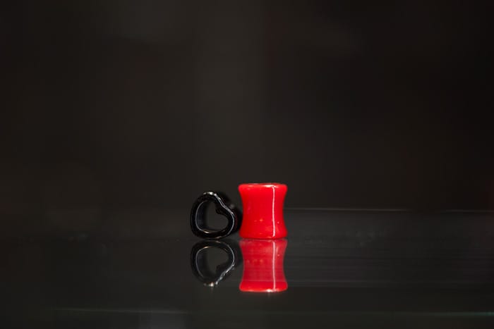 Dilatador acrílico forma corazón