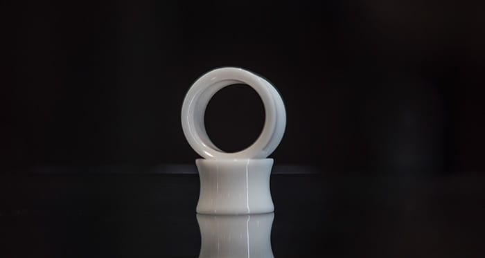 Dilatador acrílico liso blanco