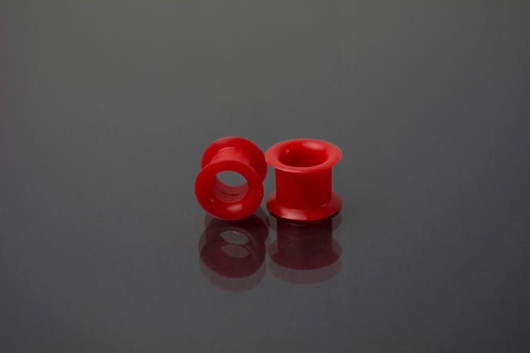 Dilatador goma rojo con borde