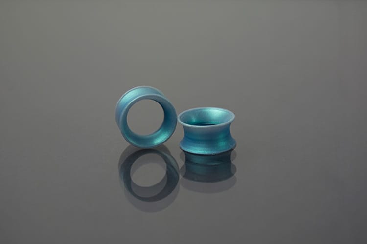 Dilatador silicona sin borde azul celeste