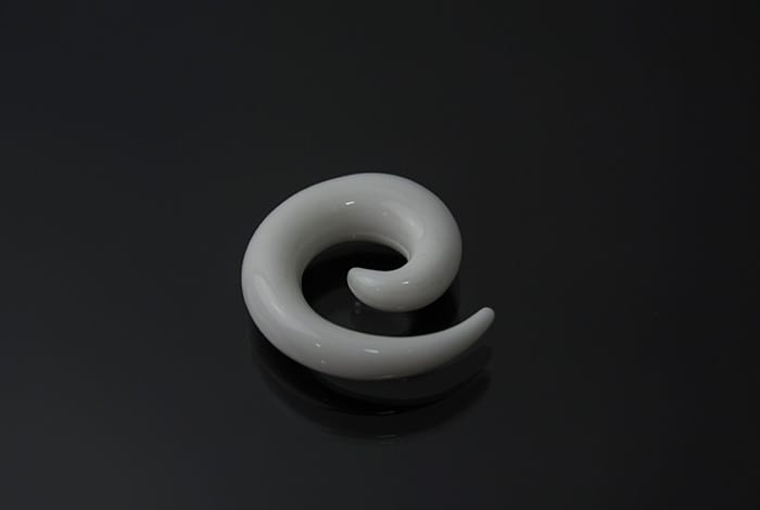 Espiral acrílico blanco