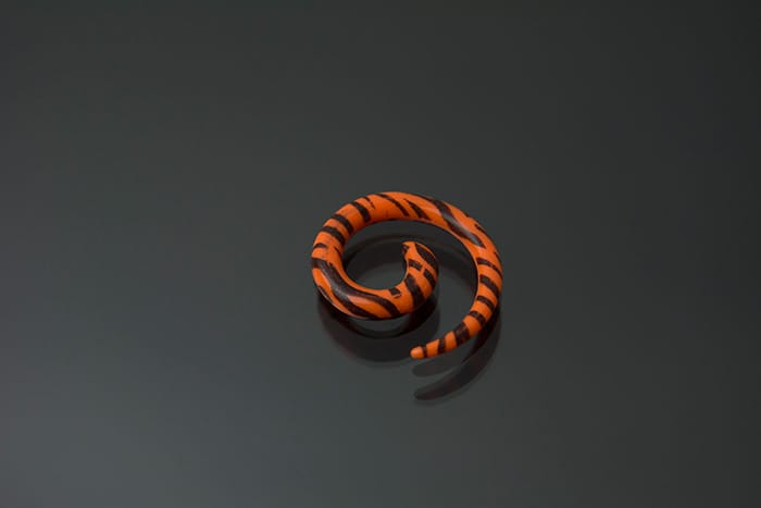 Espiral acrílico cebra