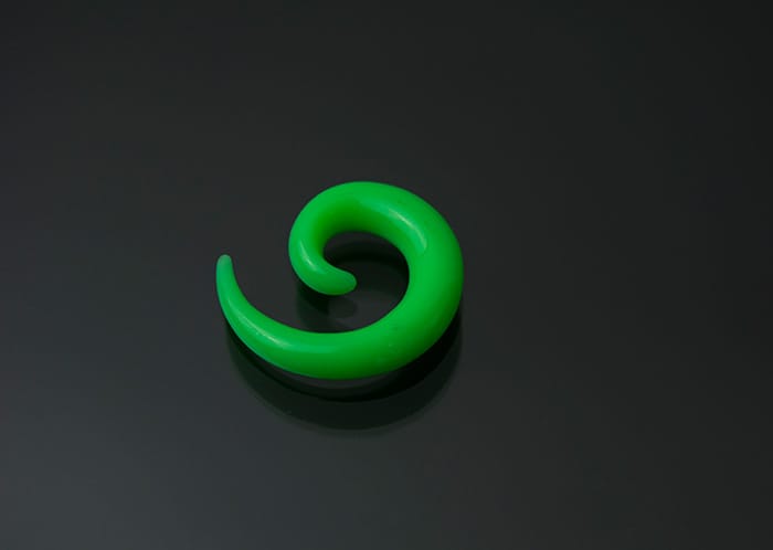 Espiral acrílico color intenso liso