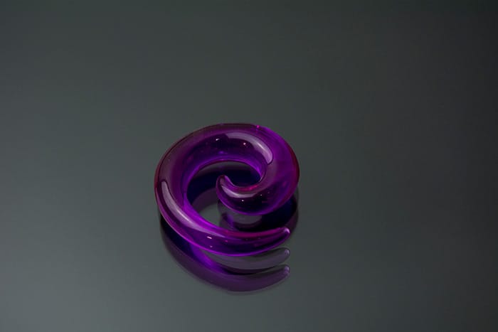 Espiral acrílico colores lisos