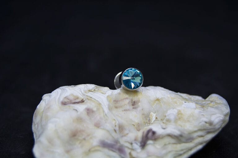 Falsa dilatación acero 12 mm joyería lisa