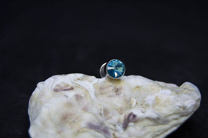 Falsa dilatación acero 12 mm joyería lisa