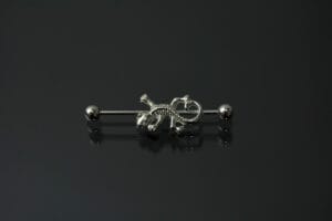 Industrial acero 1,6 bolas rosca decorado con salamandra