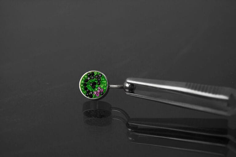 Navel acero accesorio multijoya color