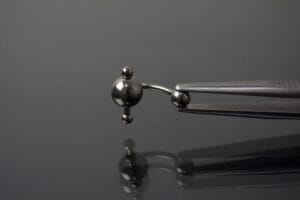 Navel acero bola
