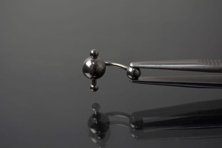 Navel acero bola
