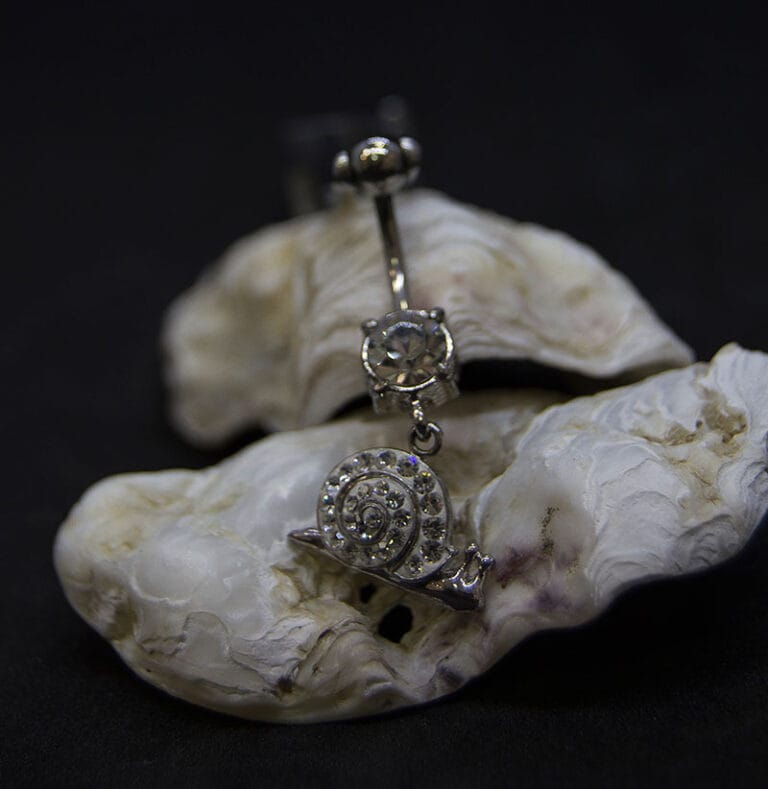 Navel acero caracol multijoya