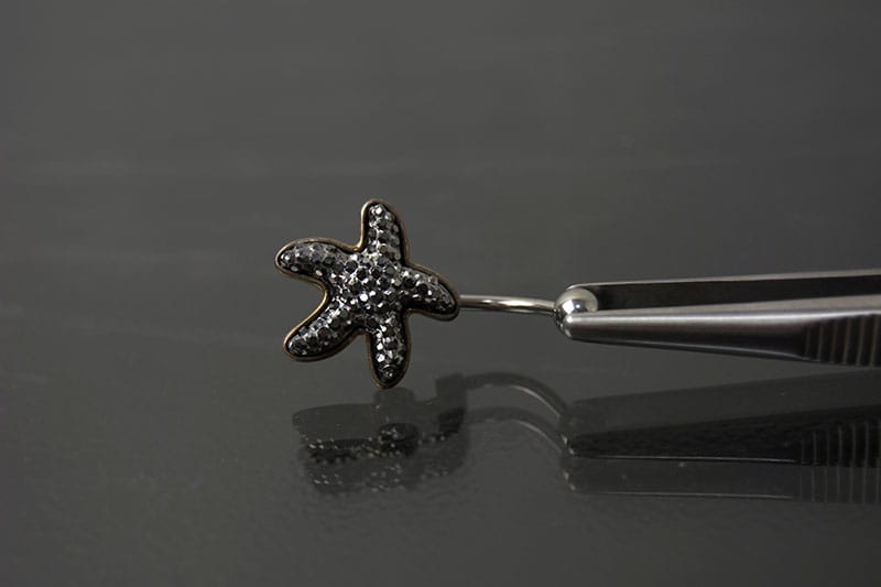 Navel acero estrella de mar plateada