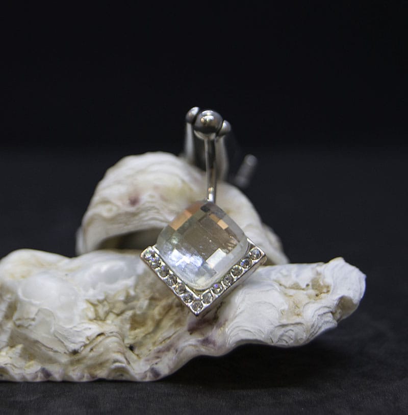Navel acero joya