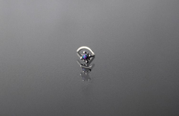Piercing acero con joyería
