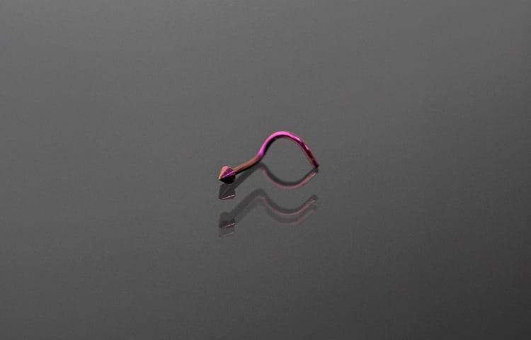 Piercing acero nariz color pincho medino