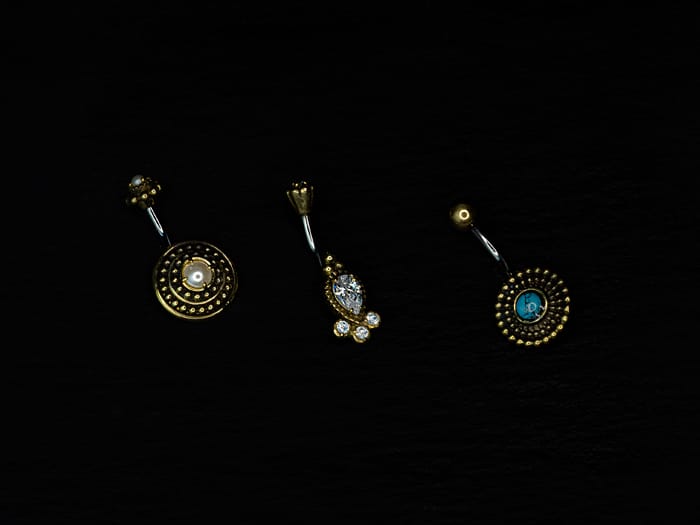 Piercing de ombligo 16mm de acero forma étnico