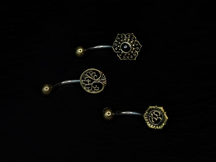Piercing de ombligo 16mm de acero formas étnicos