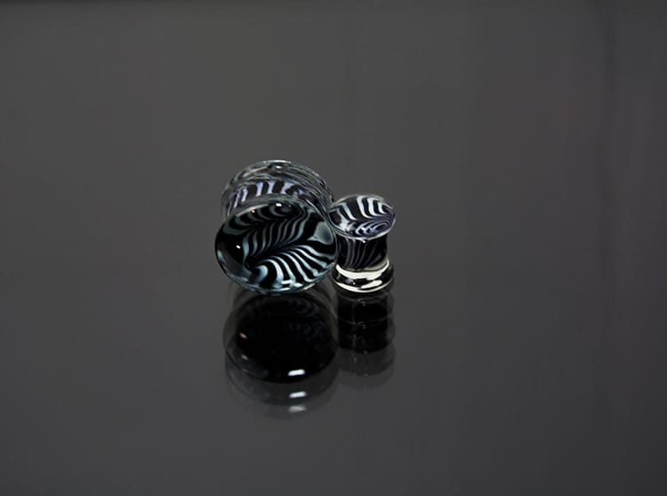 Plug vidrio peralte color