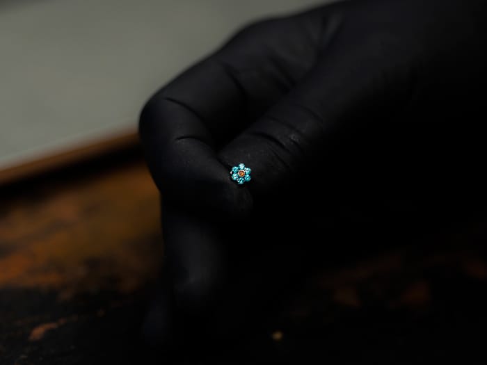 Repuestos microdermal flor azul
