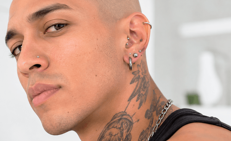 cómo combinar varios piercings