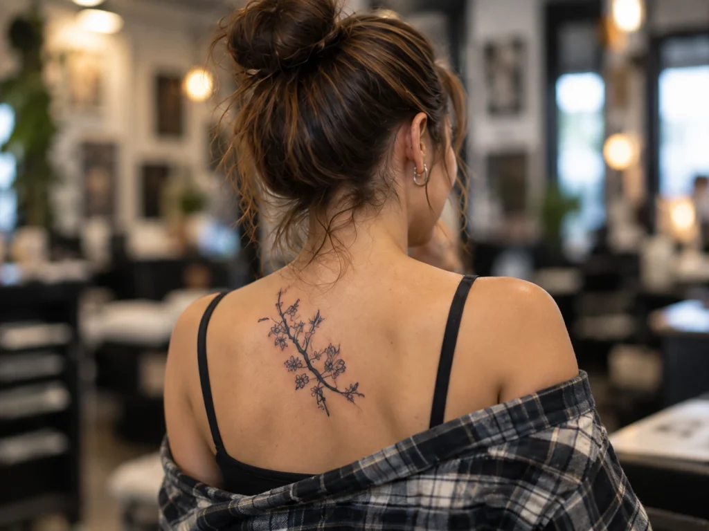 Tatuaje visible en cuello o nuca para ilustrar Lettering en tatuaje: legibilidad antes que tipografía bonita