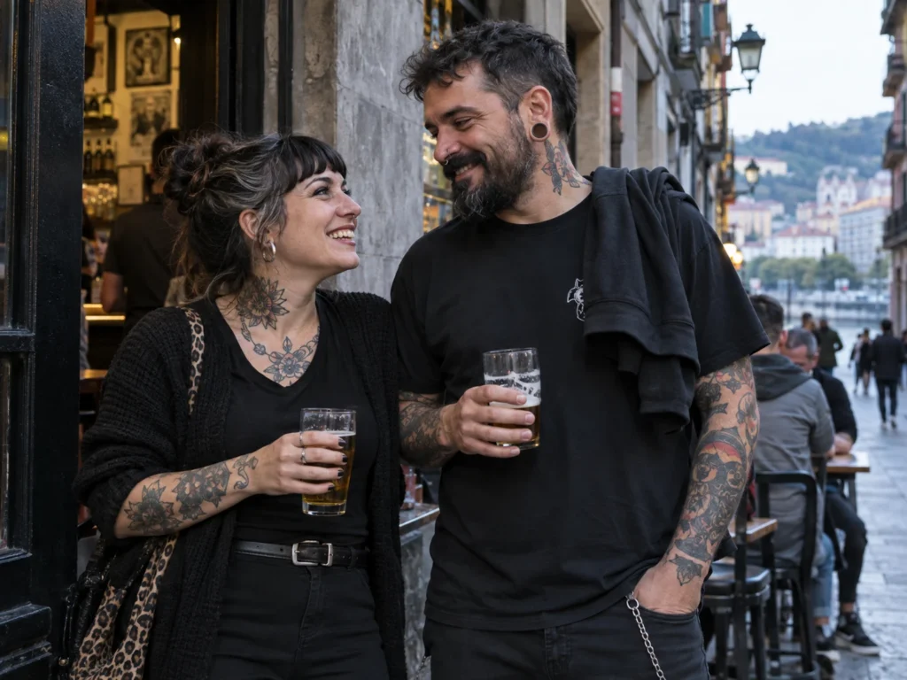 Piercing de oreja o facial en contexto de movimiento y accesorios — Piercing y casco de bici: correas, almohadillas y presión alrededor de la oreja