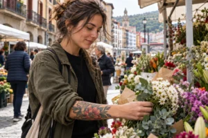 Persona con piercing en una escena cotidiana relacionada con casco de trabajo y piercing: compatibilidad antes de elegir una zona visible