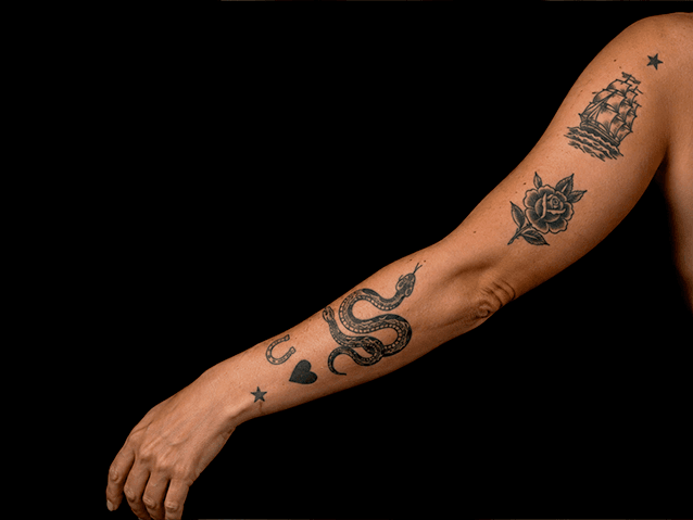 Tatuaje tradicional en bilbao