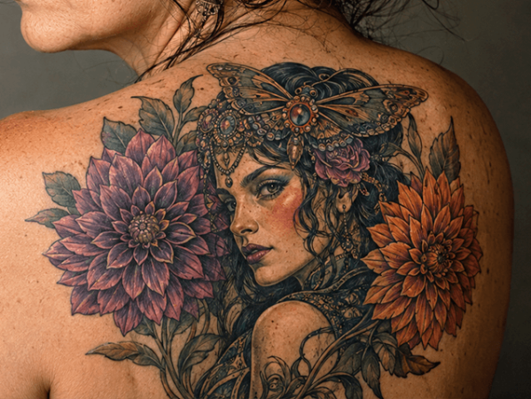 Tatuaje neotradicional Santutxu